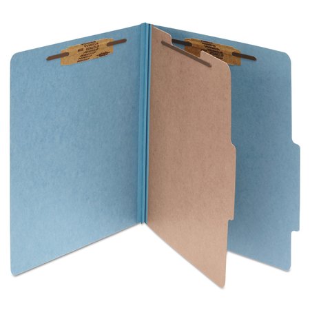 ACCO Classification Folder 8-1/2 x 11", 4 Section, Blue, Pk10 A7015024